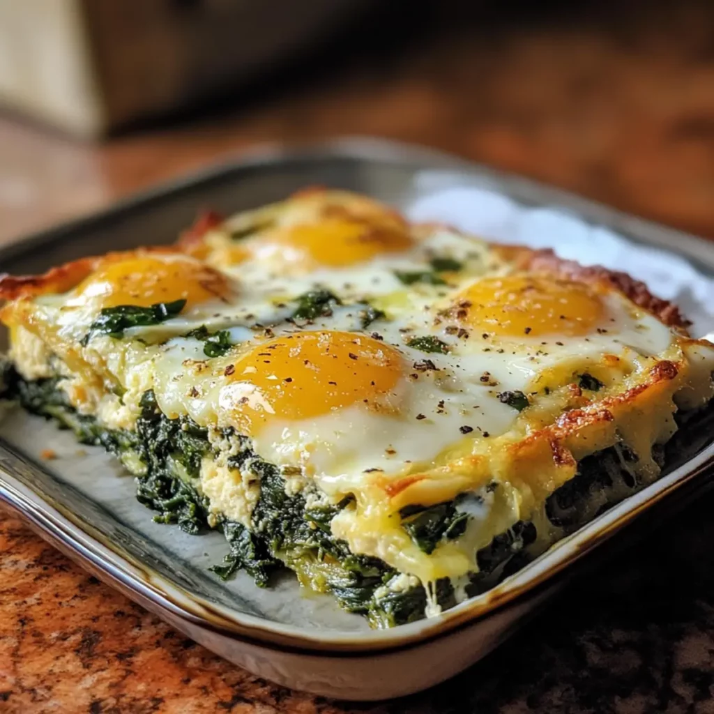 Spinach Egg Breakfast Bake