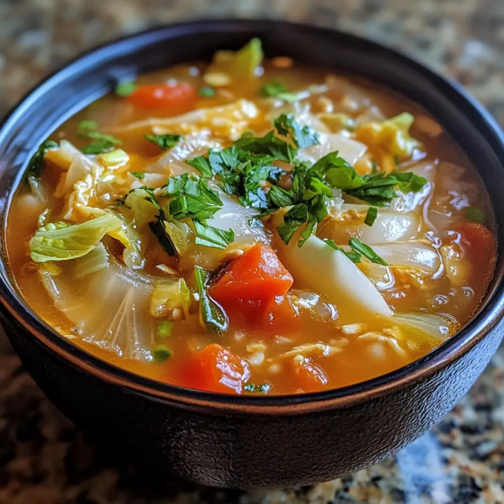 Coconut Napa Cabbage Soup