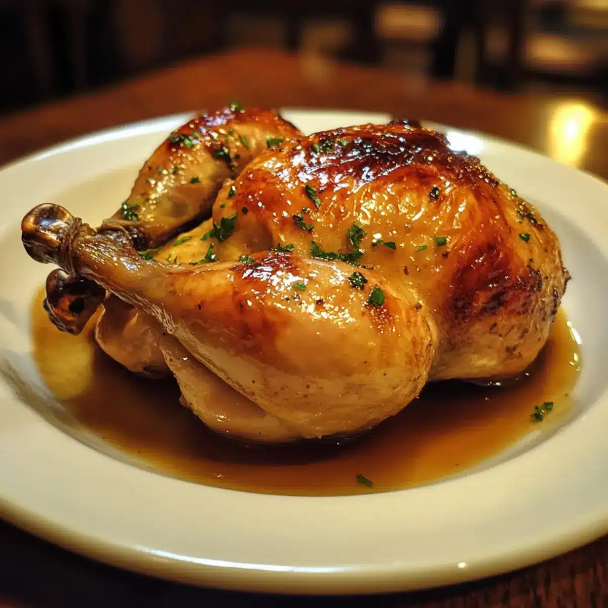 Maple Glazed Roast Chicken