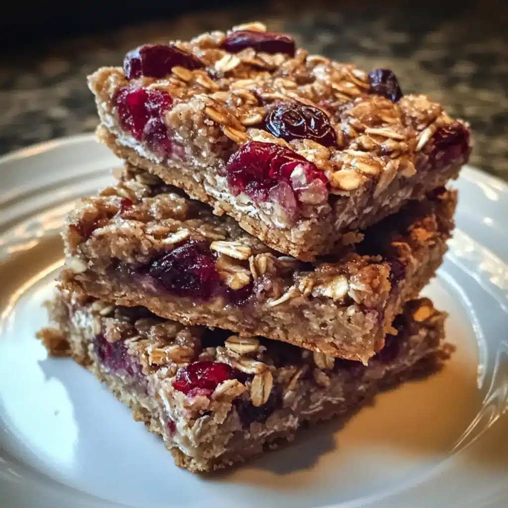 Maple Cranberry Oat Squares