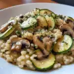 Zucchini & Mushroom Risotto