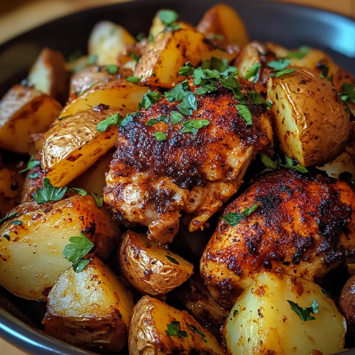 Crockpot Paprika Chicken & Potatoes