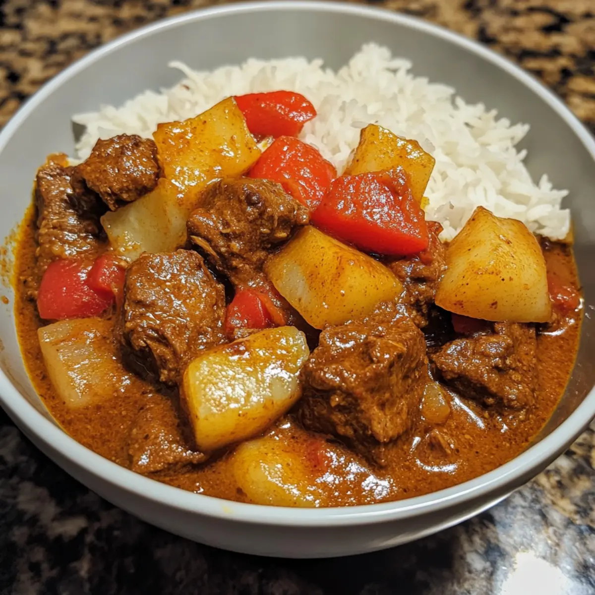 Slow Cooker Coconut Beef and Turnip Curry