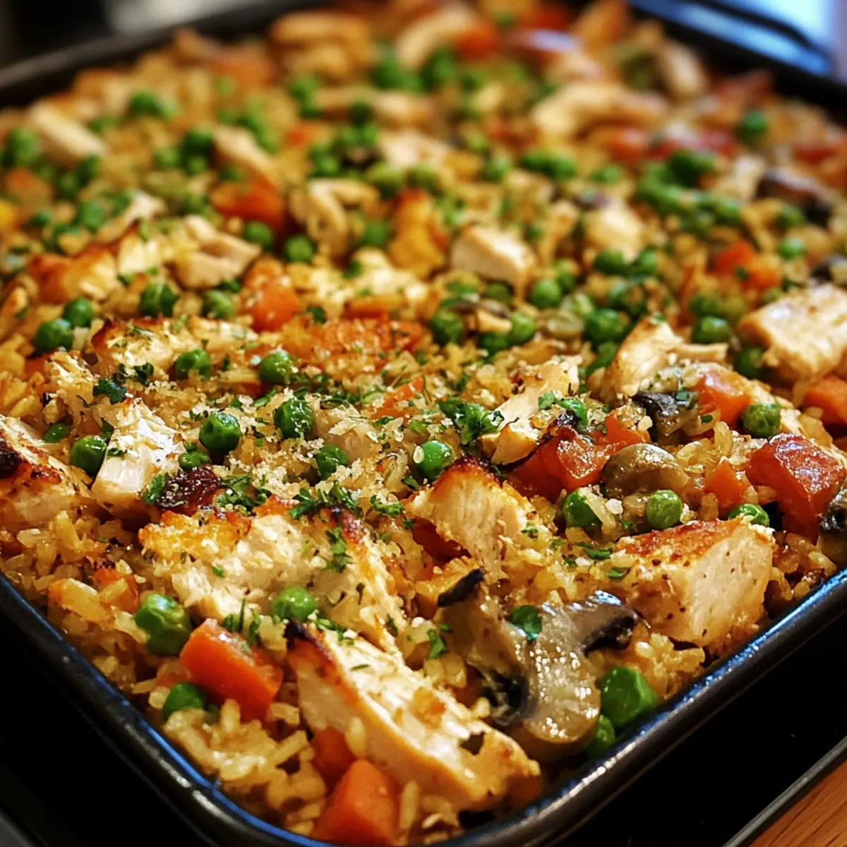 One-Pan Turkey & Veggie Rice Bake