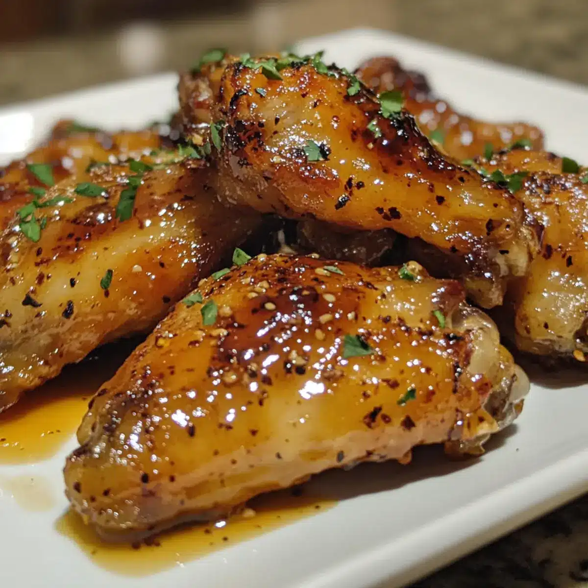 Maple Mustard Chicken Wings