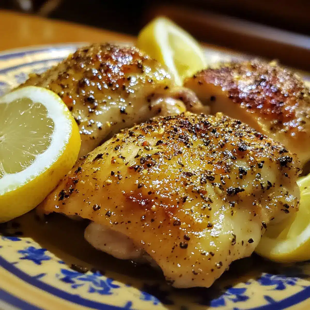 Lemon Pepper Chicken Thighs