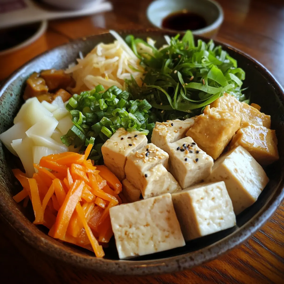 Chilled Tofu Ginger Platter