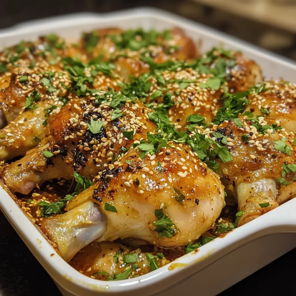 Garlic Sesame Chicken Leg Celebration Bake