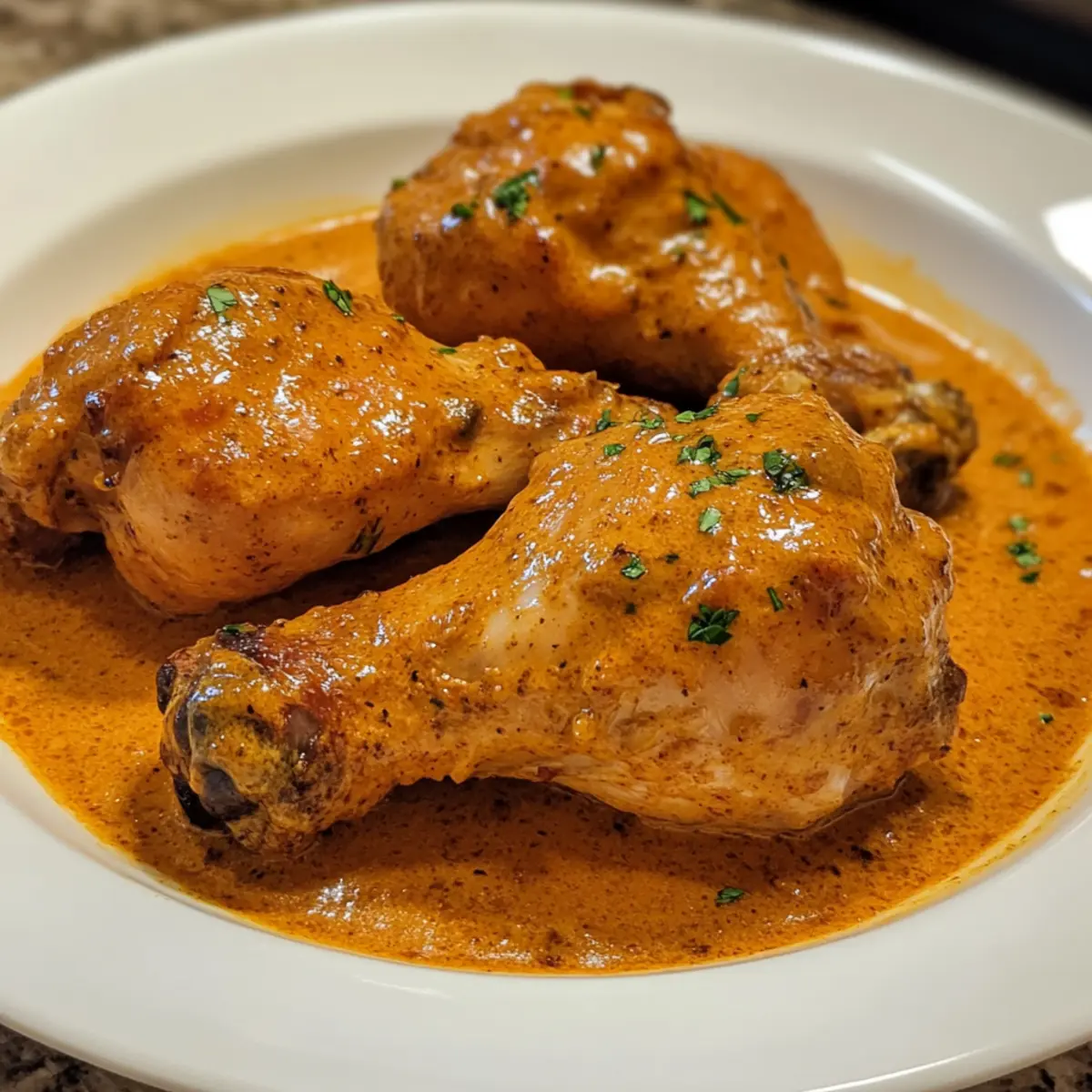 Crockpot Creamy Paprika Chicken Legs