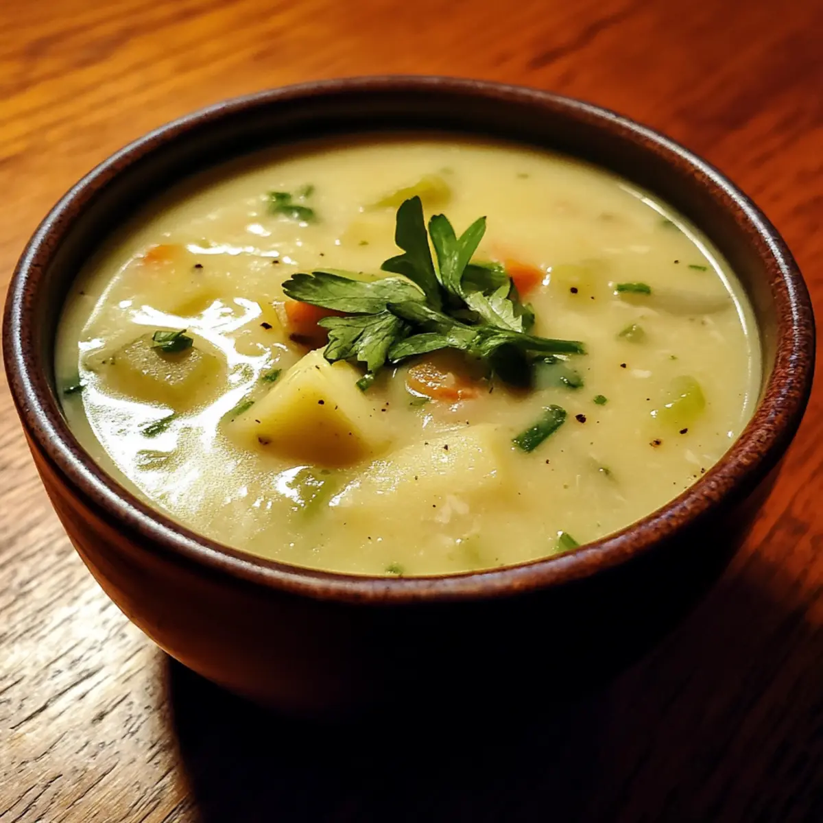Coconut Leek Vegetable Soup