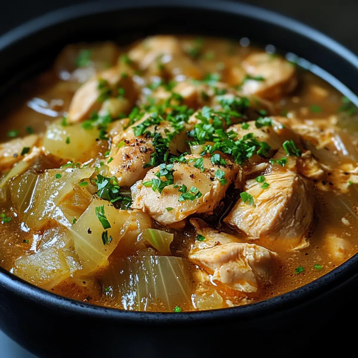 Slow Cooker Chicken & Cabbage Stew