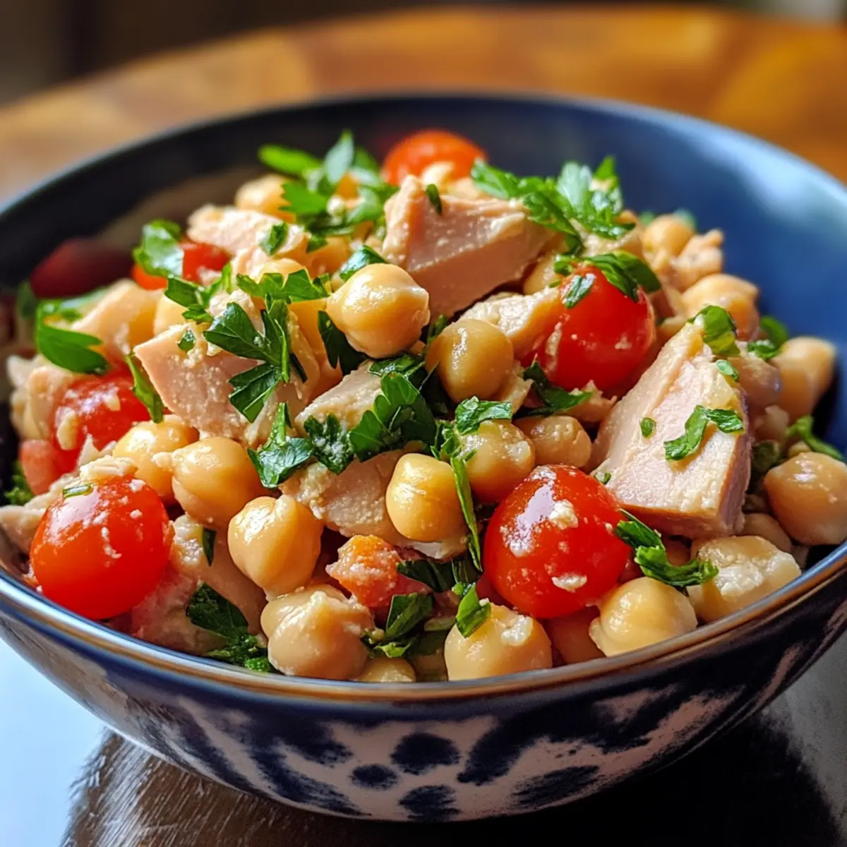 Spanish Chickpea & Tuna Salad