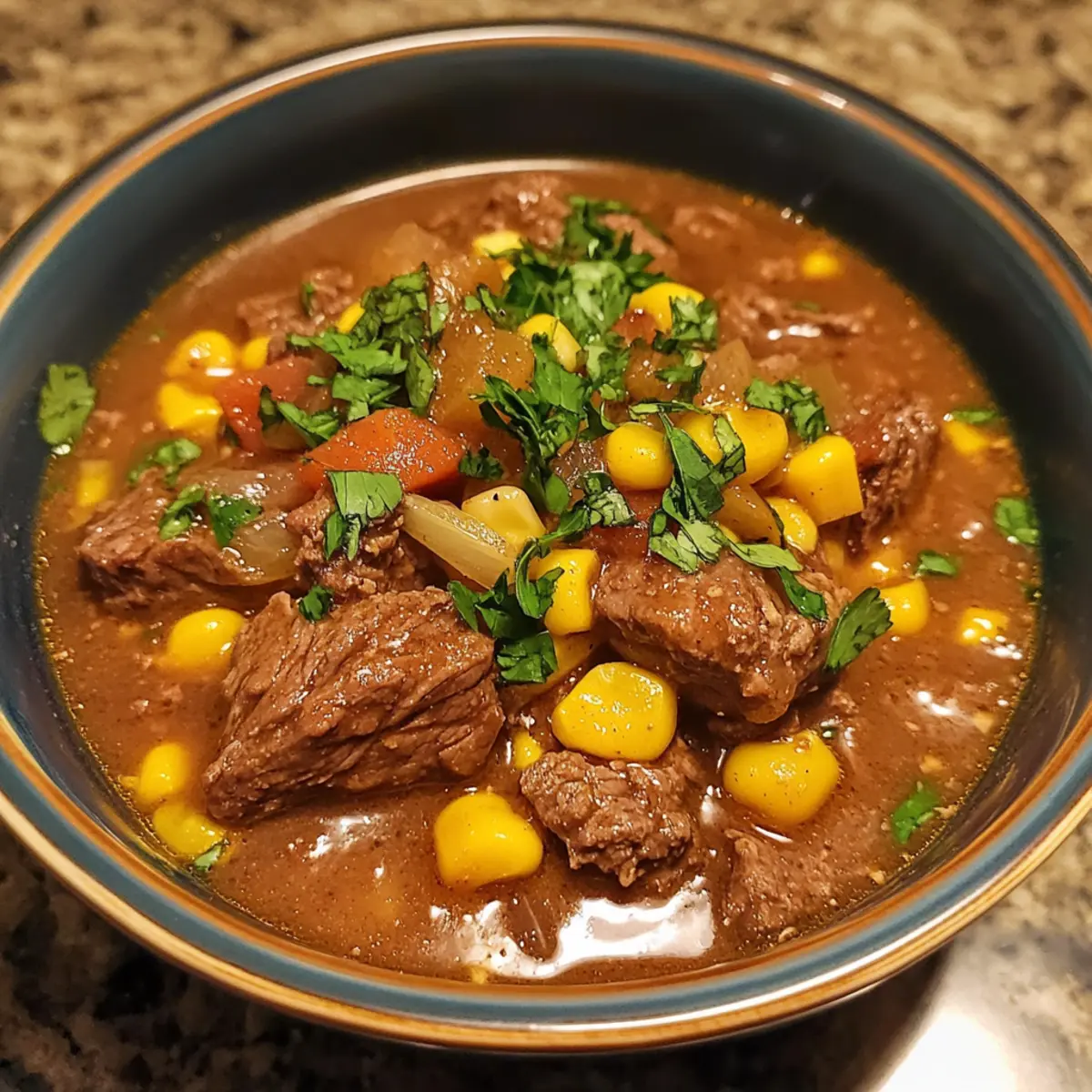 Slow Cooker Coconut Beef and Sweet Corn Stew