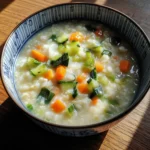 Soft Vegetable Rice Breakfast Porridge