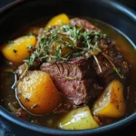 Greek Easter Style Braised Beef with Herbs