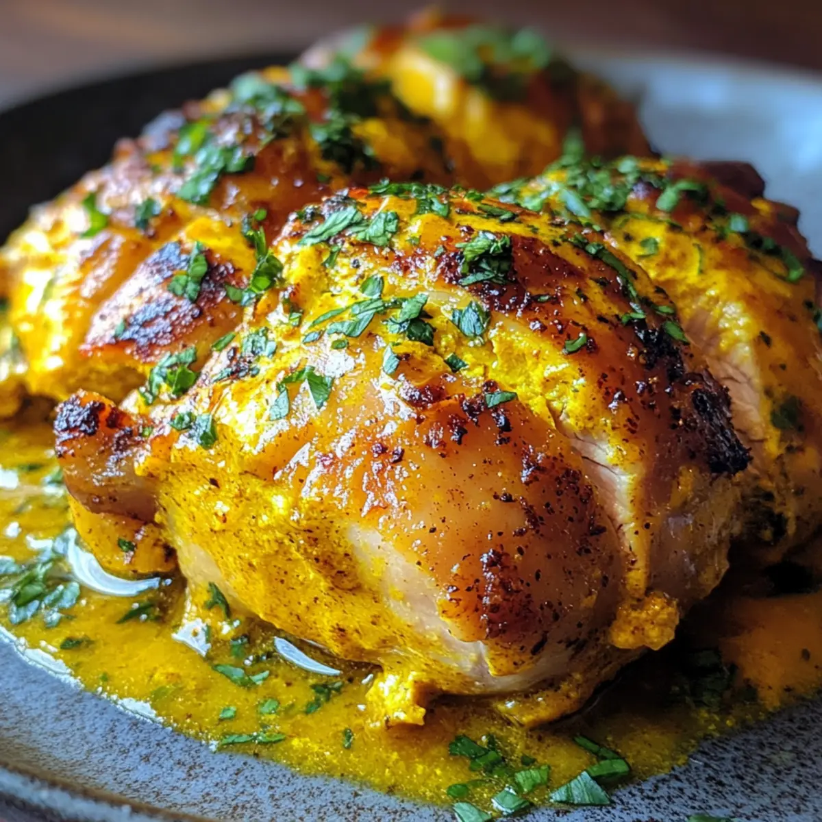Coconut Turmeric Chicken Thigh Roast