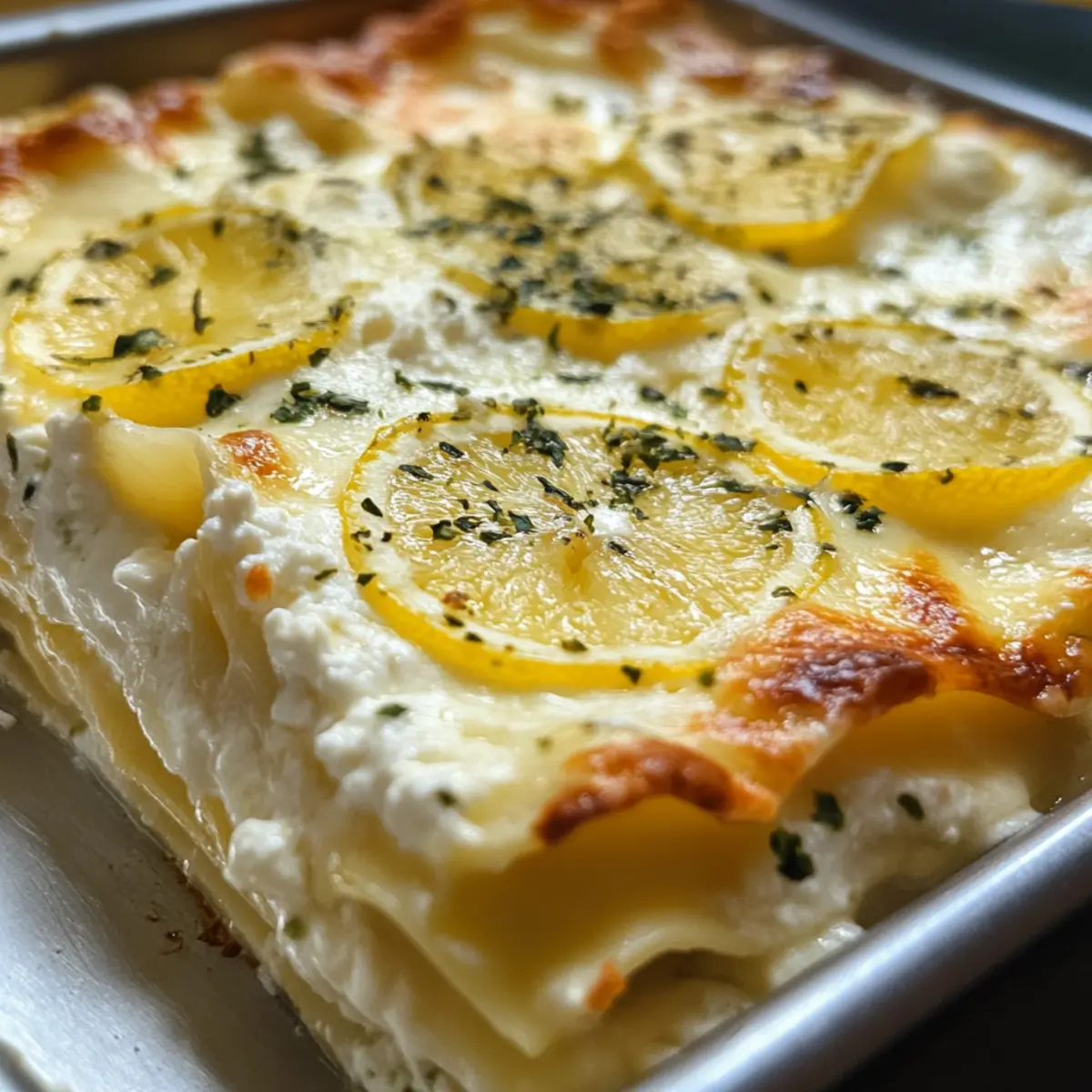 Ricotta & Lemon Lasagna