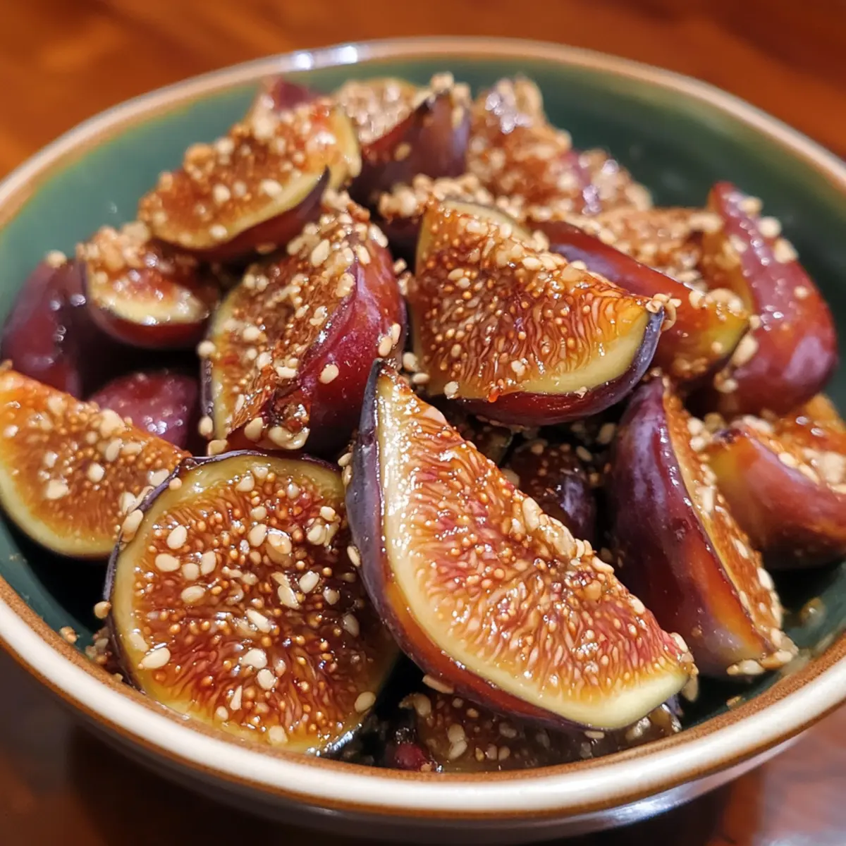 Greek Honey Sesame Baked Figs