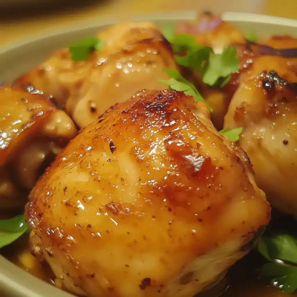 Soy Honey Roast Chicken Thighs