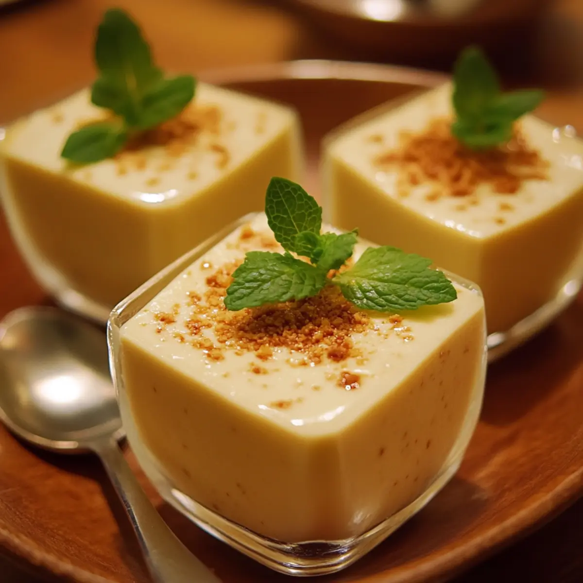Chilled Sweet Tofu Dessert Cups