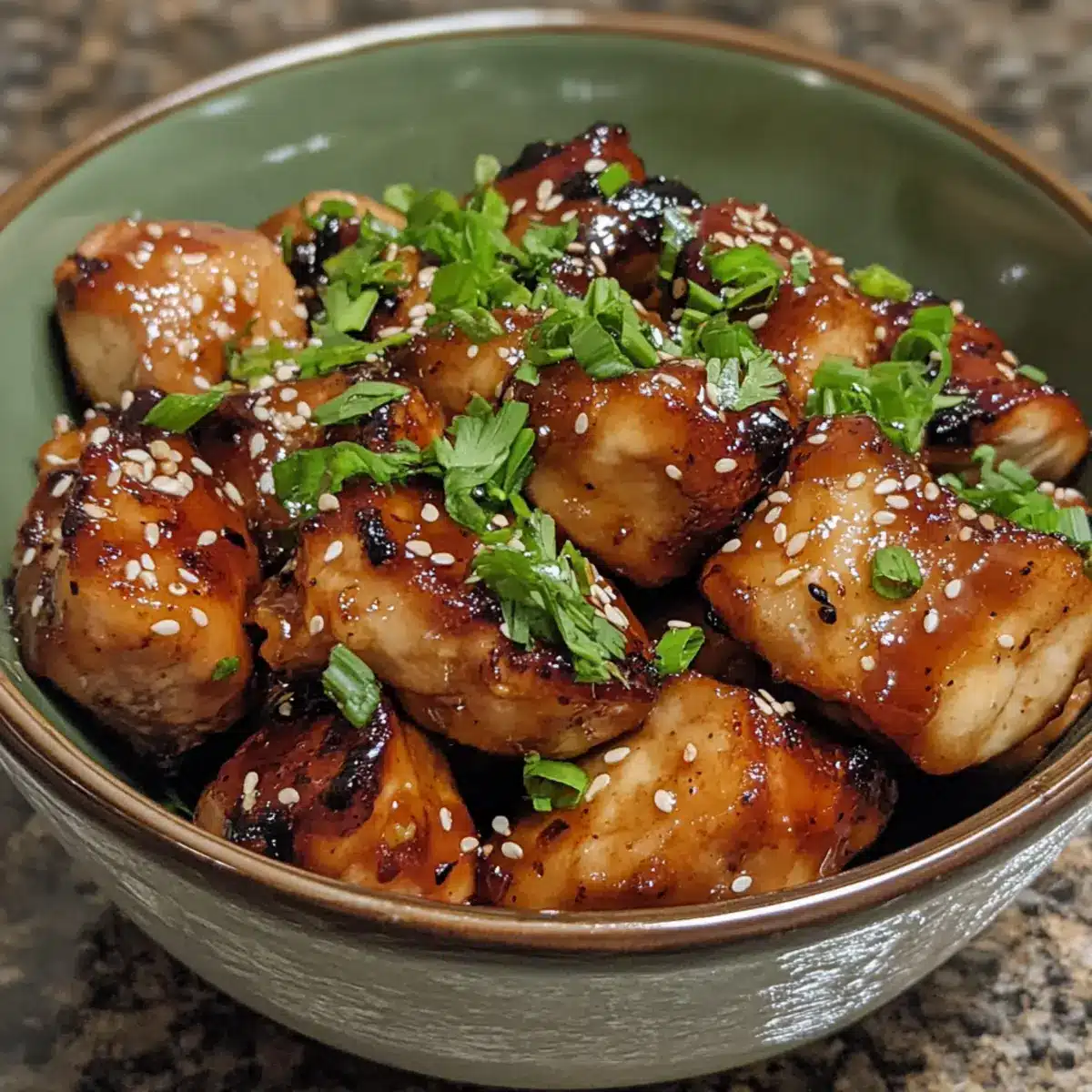 Miso Honey Chicken Thigh Bites