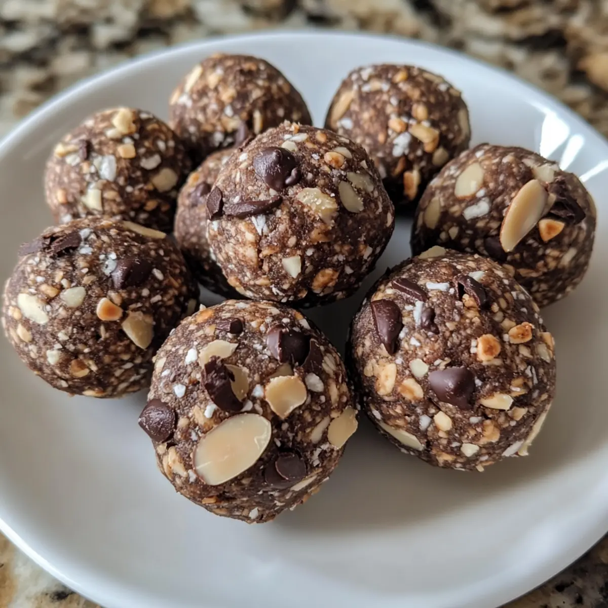 Almond Butter Chocolate Energy Balls