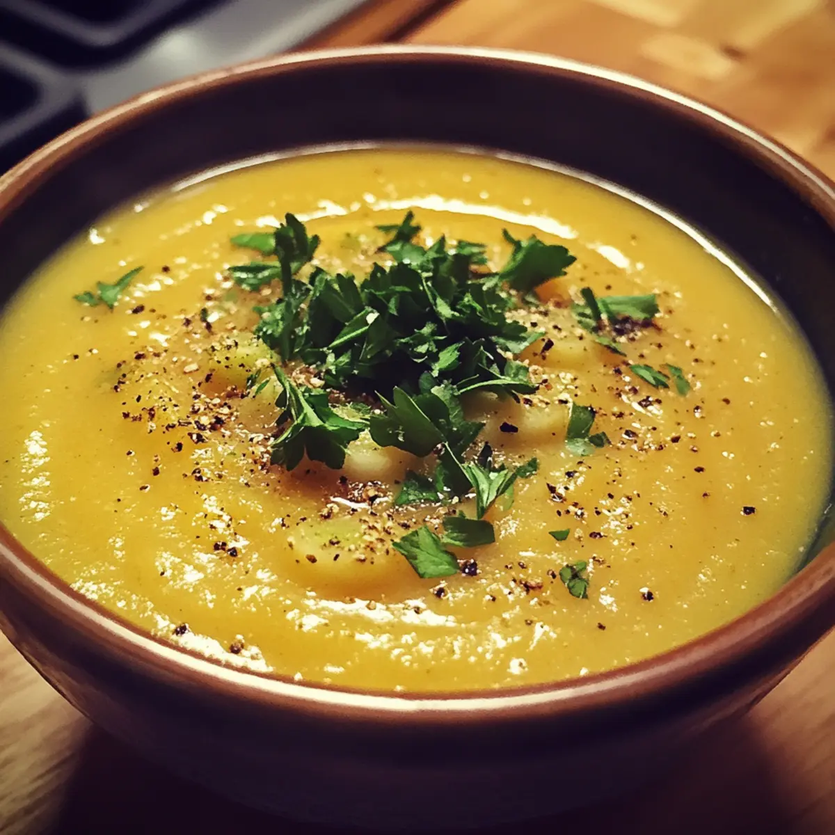 Golden Parsnip & Leek Soup