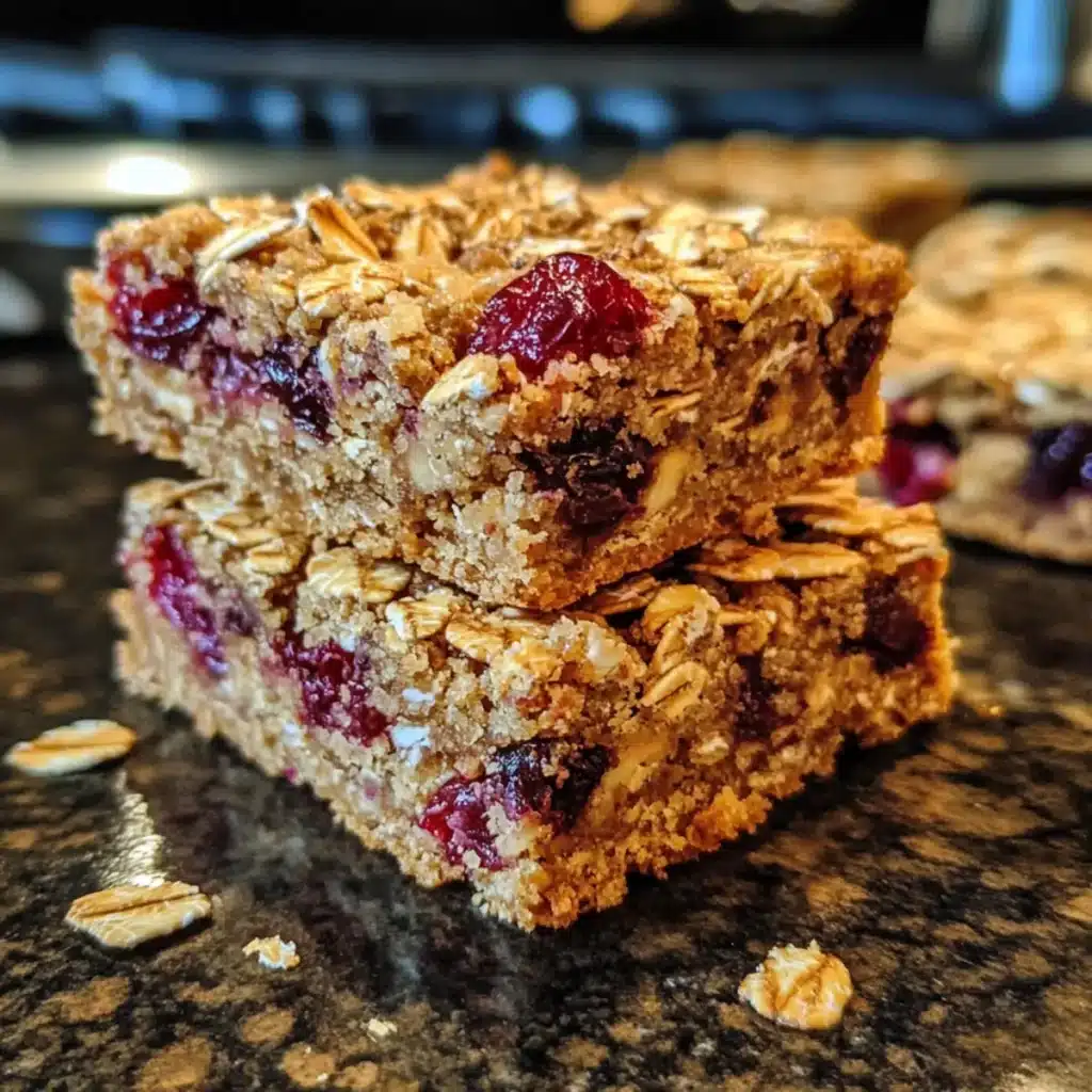 Maple Cranberry Oat Squares Recipe