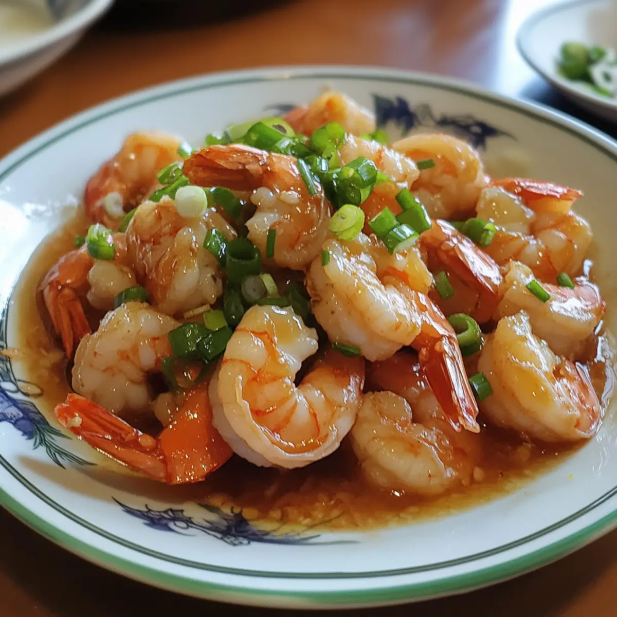 Cantonese Steamed Shrimp with Ginger