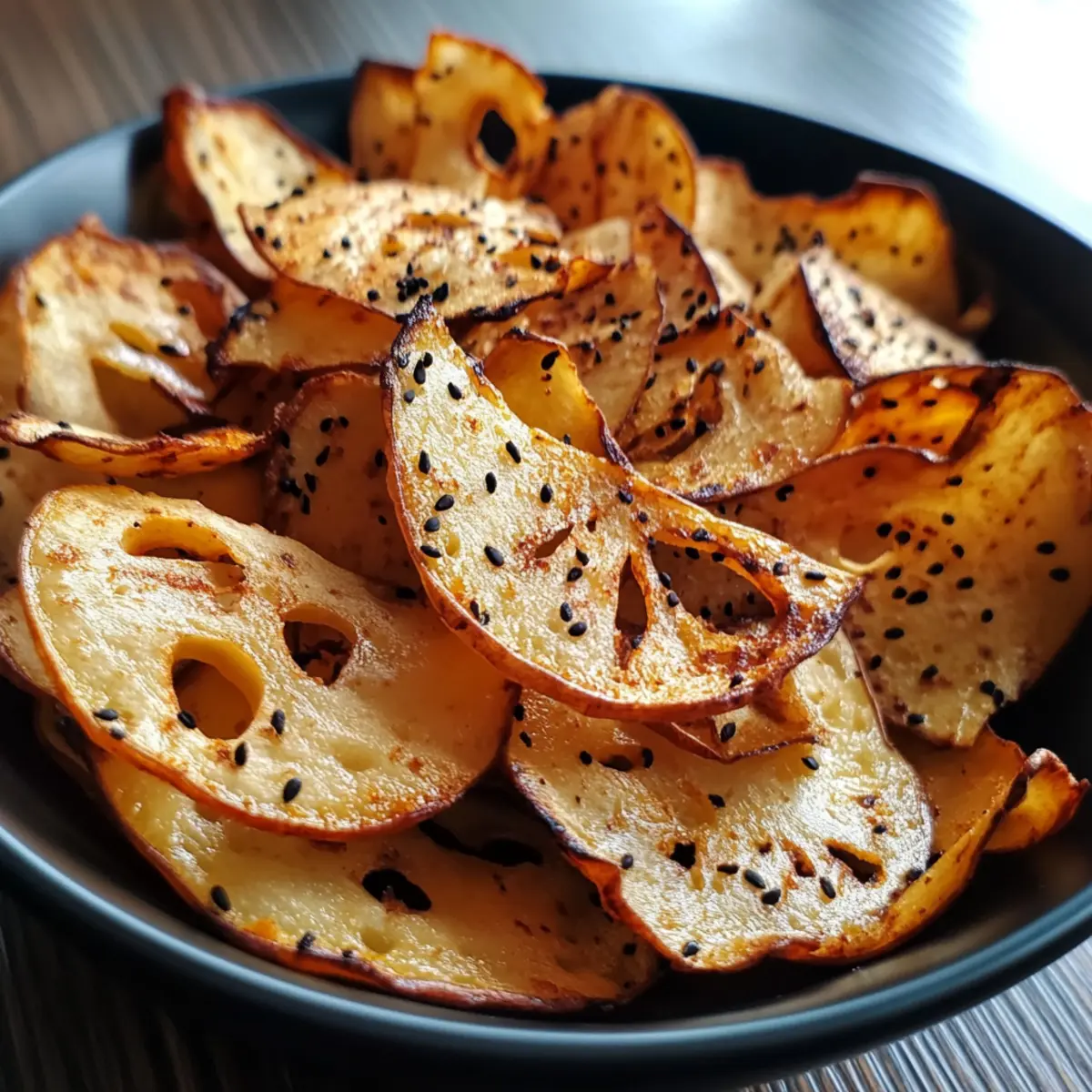 Roasted Lotus Root Chips