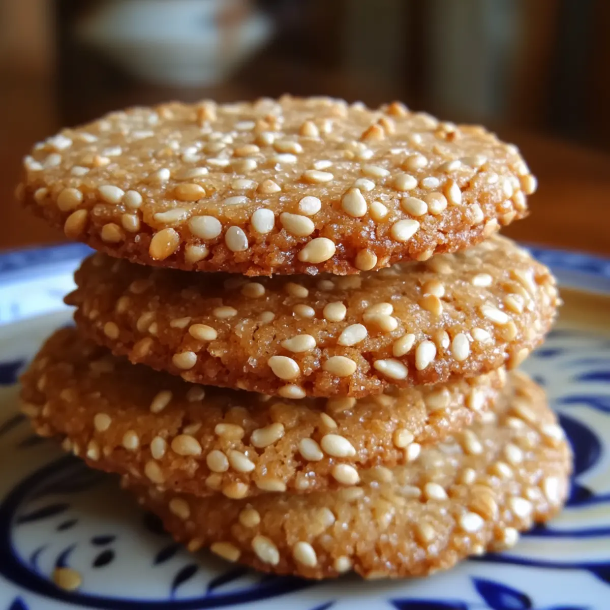 Sesame Almond Cookies