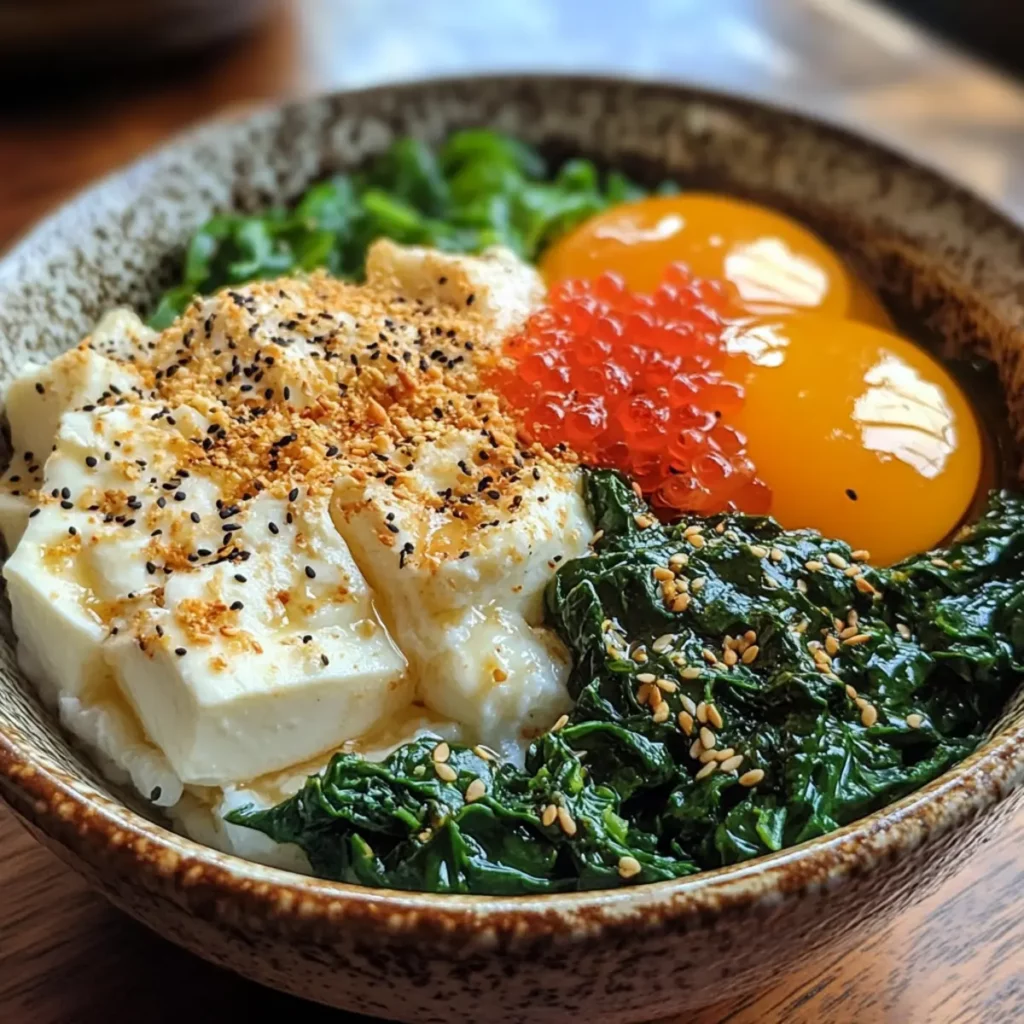 Tamago Spinach Breakfast Bowl
