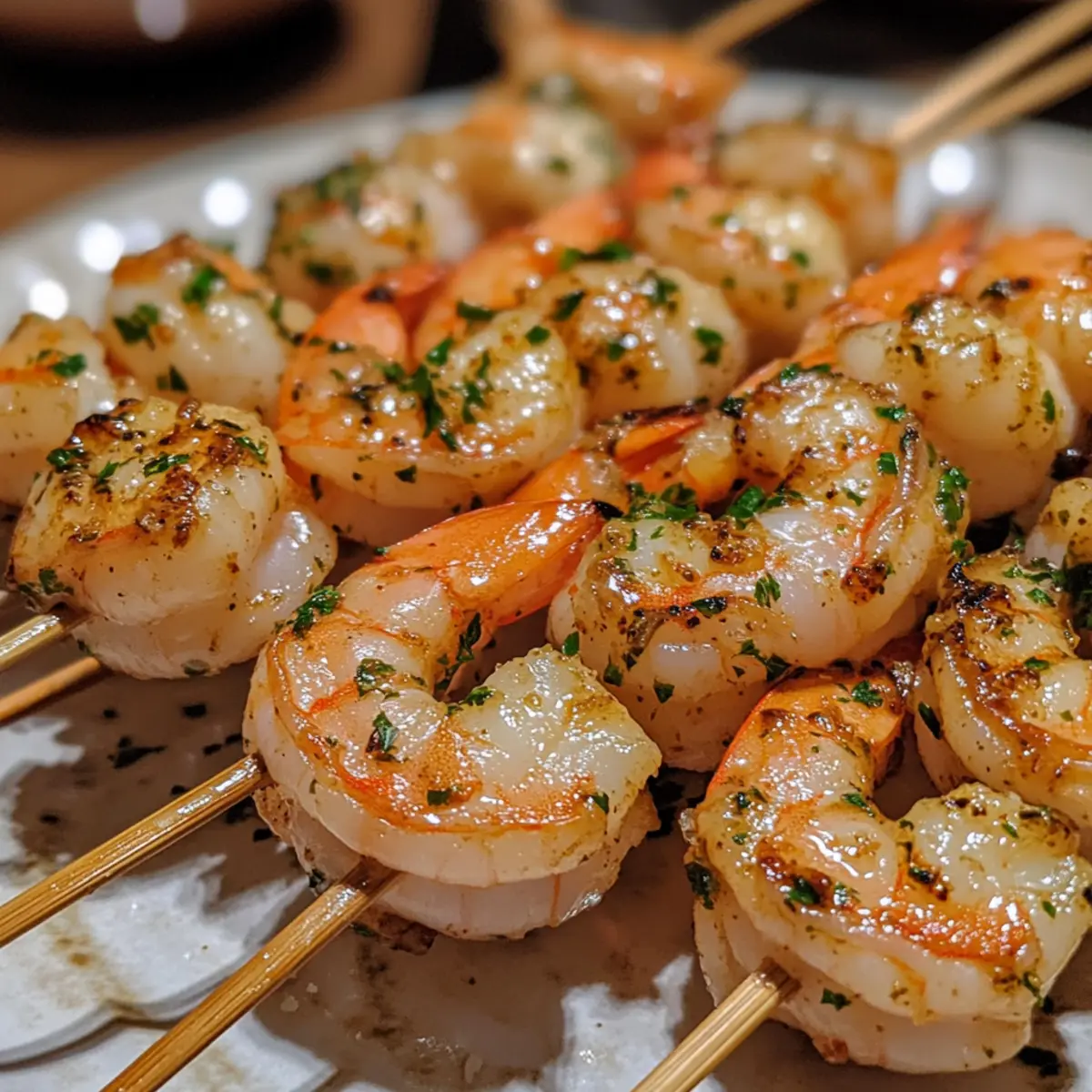 Garlic Butter Shrimp Skewers