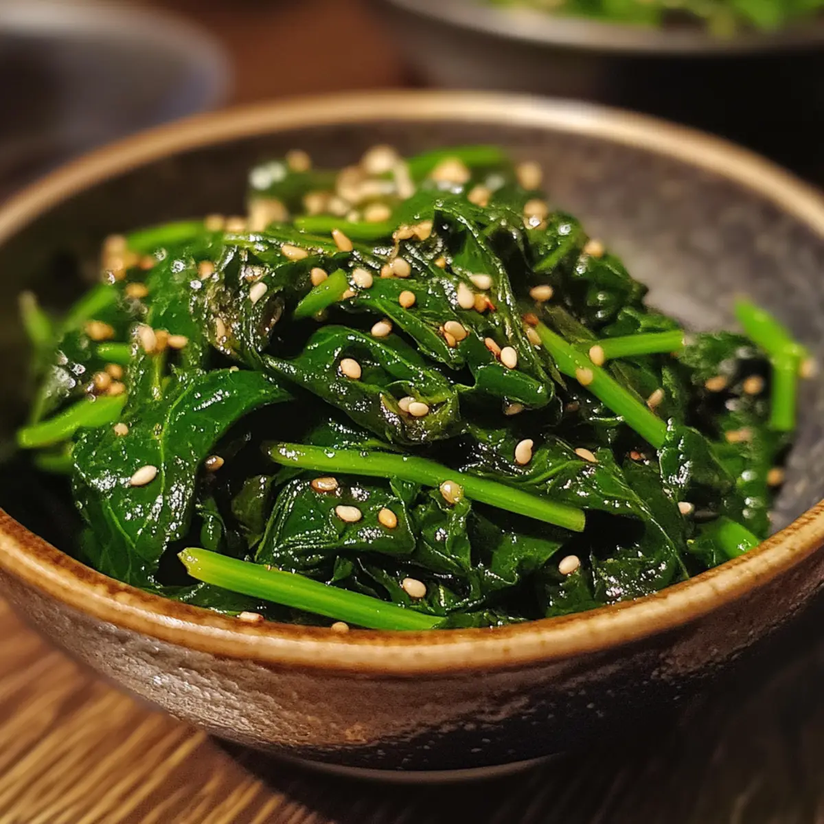 Roasted Spinach with Sesame