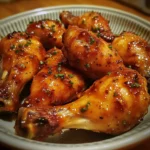 Sticky Apricot Glazed Chicken Drumsticks
