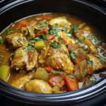 Slow Cooker Thai Lemongrass Chicken Thigh Stew