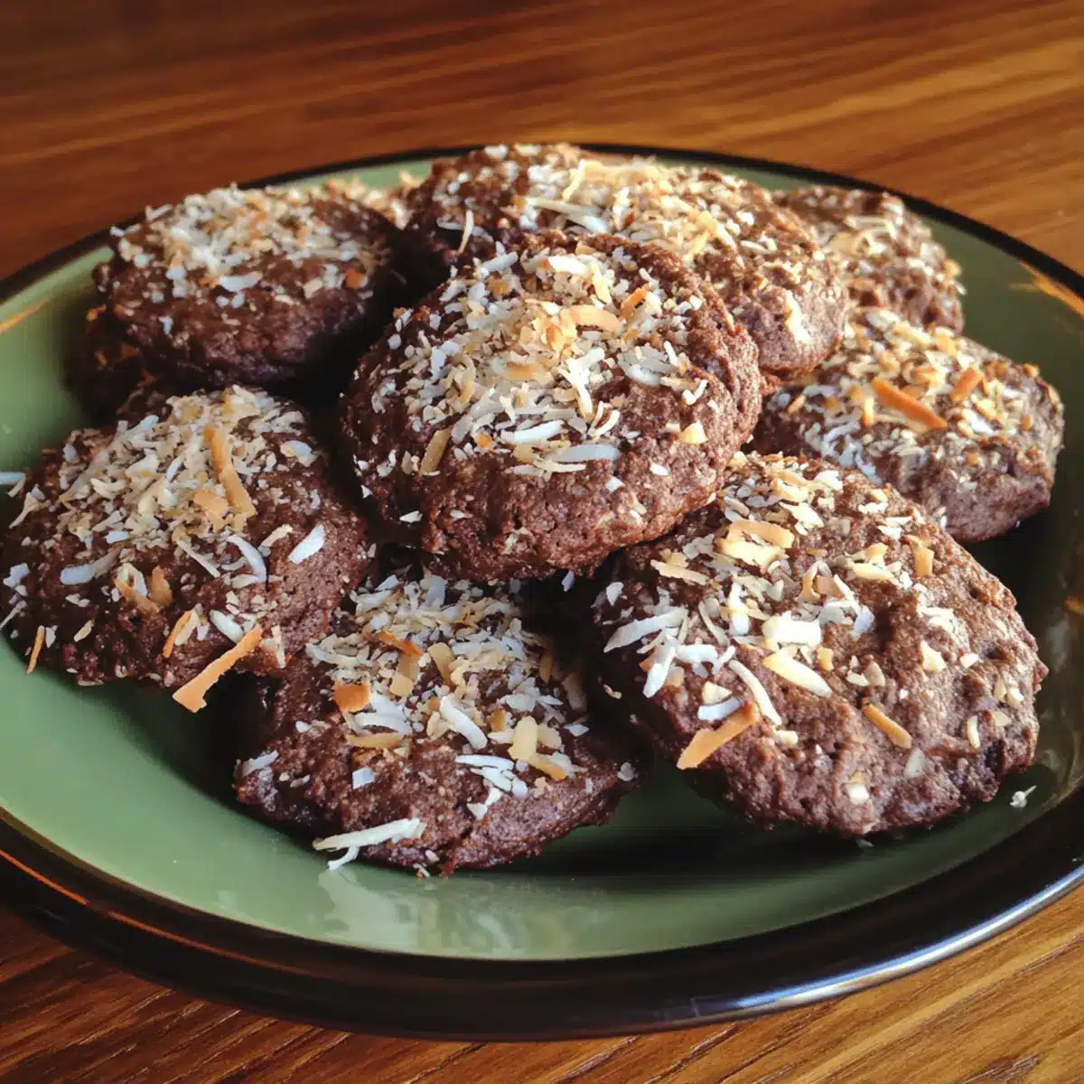 Thai Chocolate Coconut Cookies