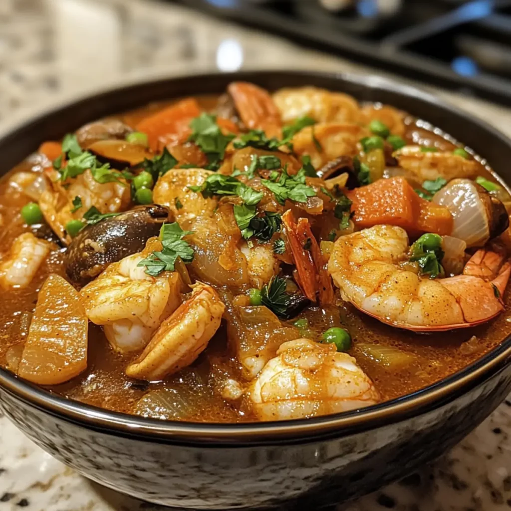 Crockpot Seafood Ginger Stew