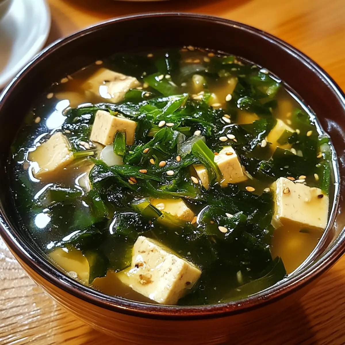 Seaweed Tofu Soup