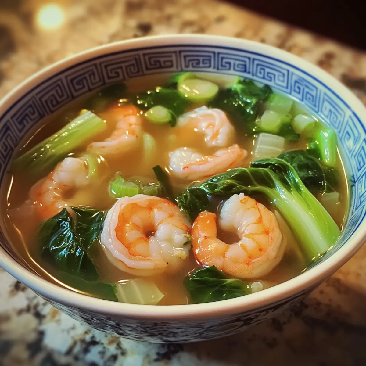 Clear Shrimp Bok Choy Soup