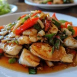 Krabi Stir Fried Fish with Garlic