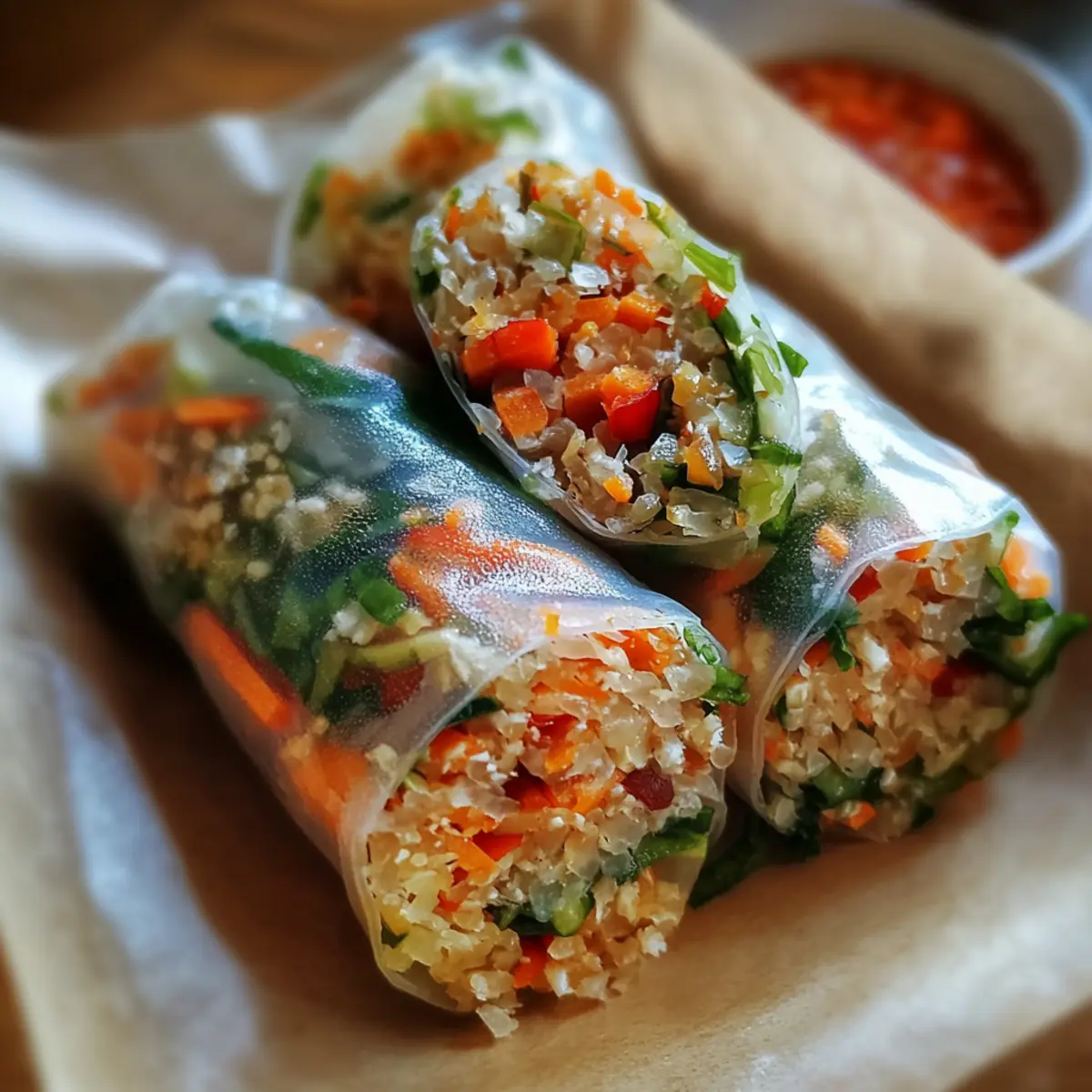 Thai Vegetable Rice Paper Wrap