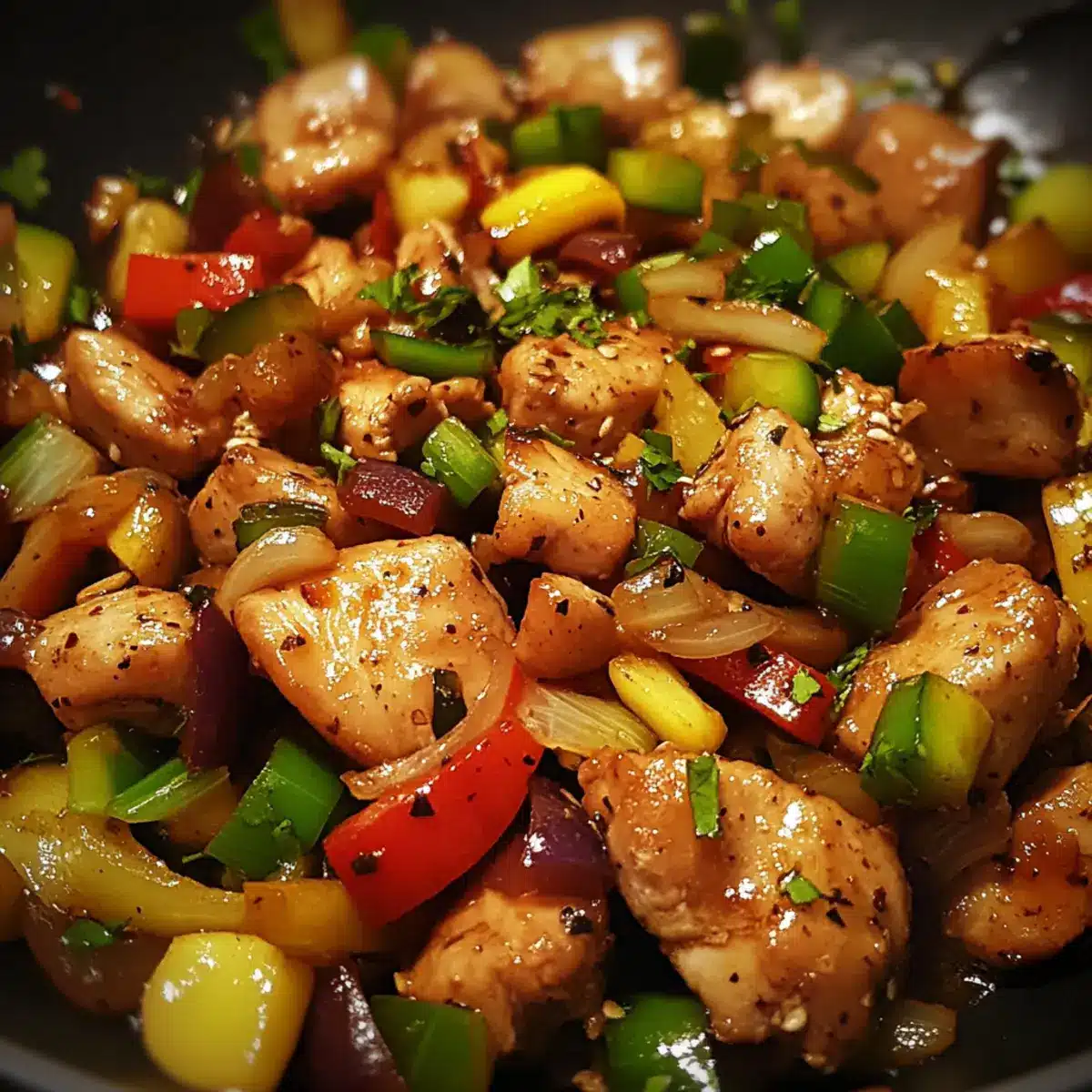 Garlic Chicken Thigh Stir Fry