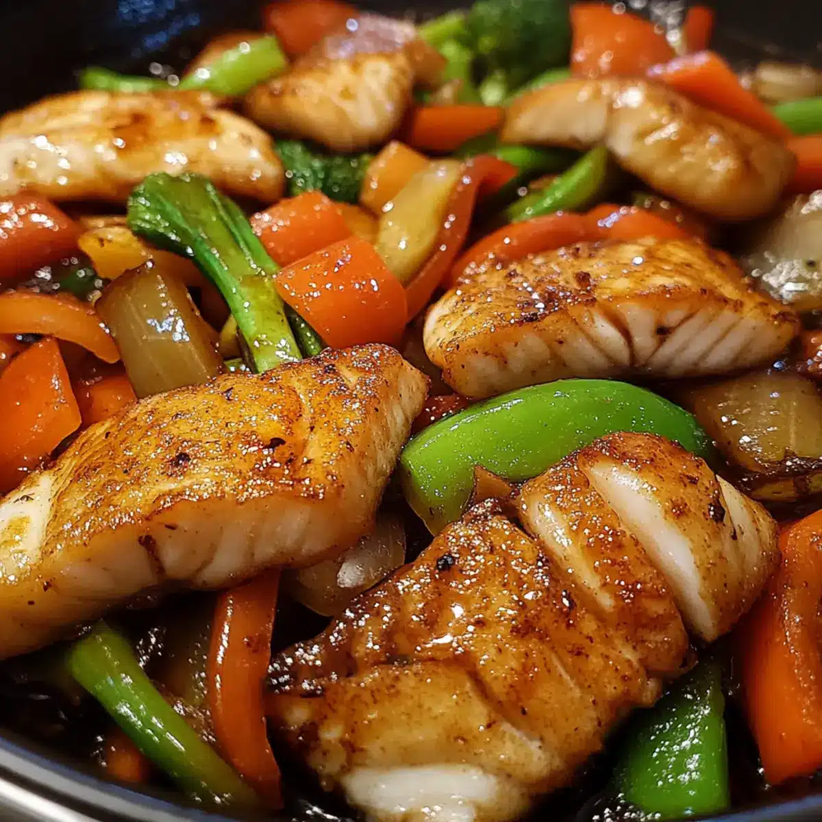 Stir Fried Fish with Vegetables