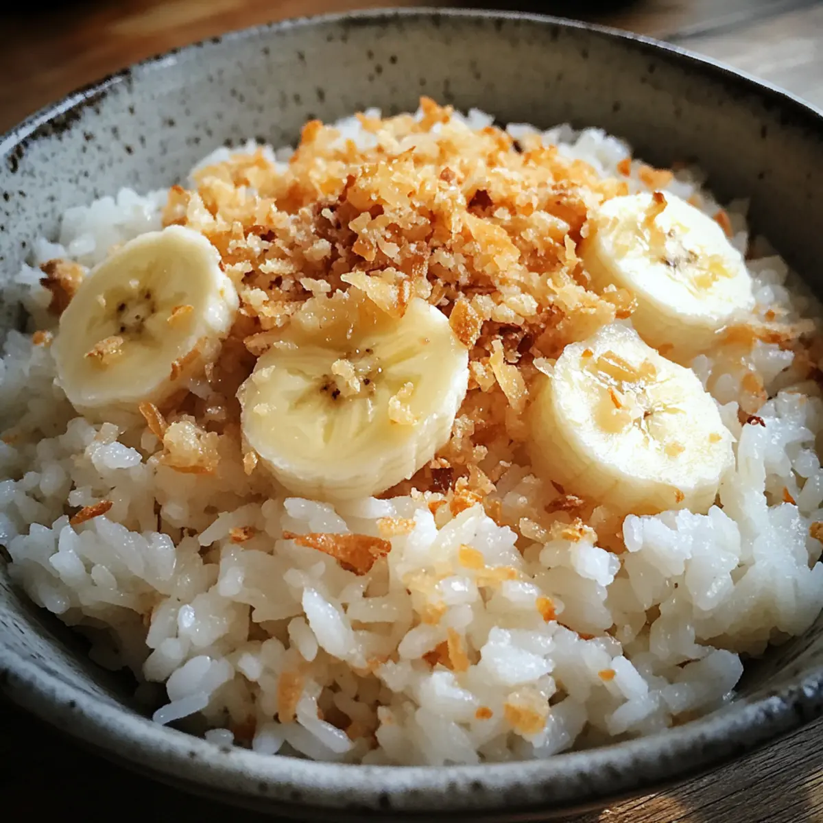 Thai Coconut Rice with Banana