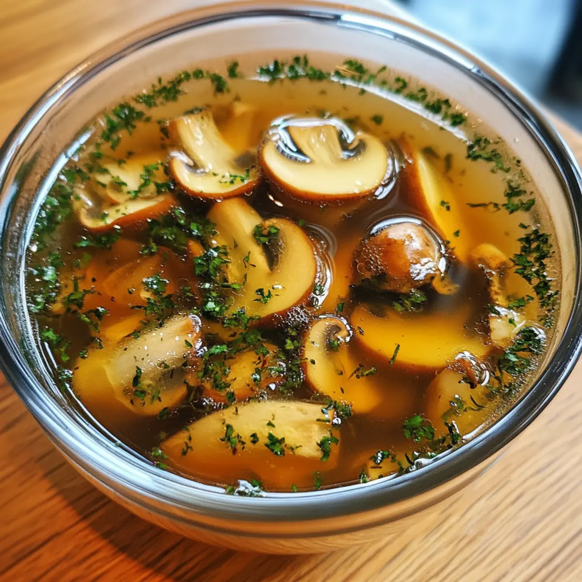 Mushroom Herb Clear Soup