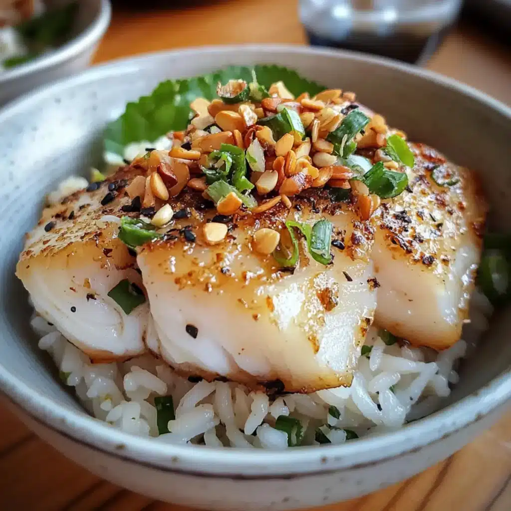 Garlic Fish Rice Plate