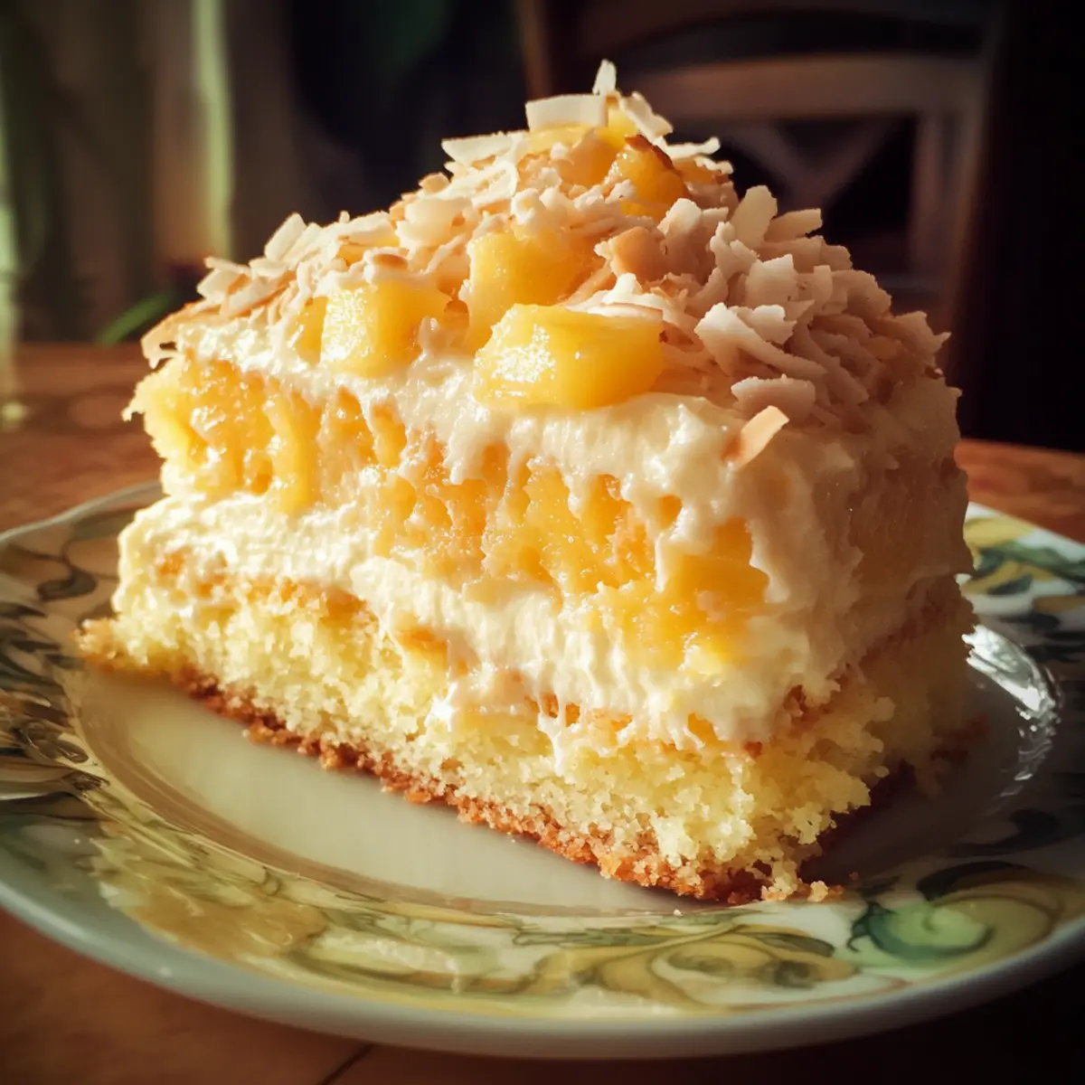 Thai Pineapple Coconut Cake