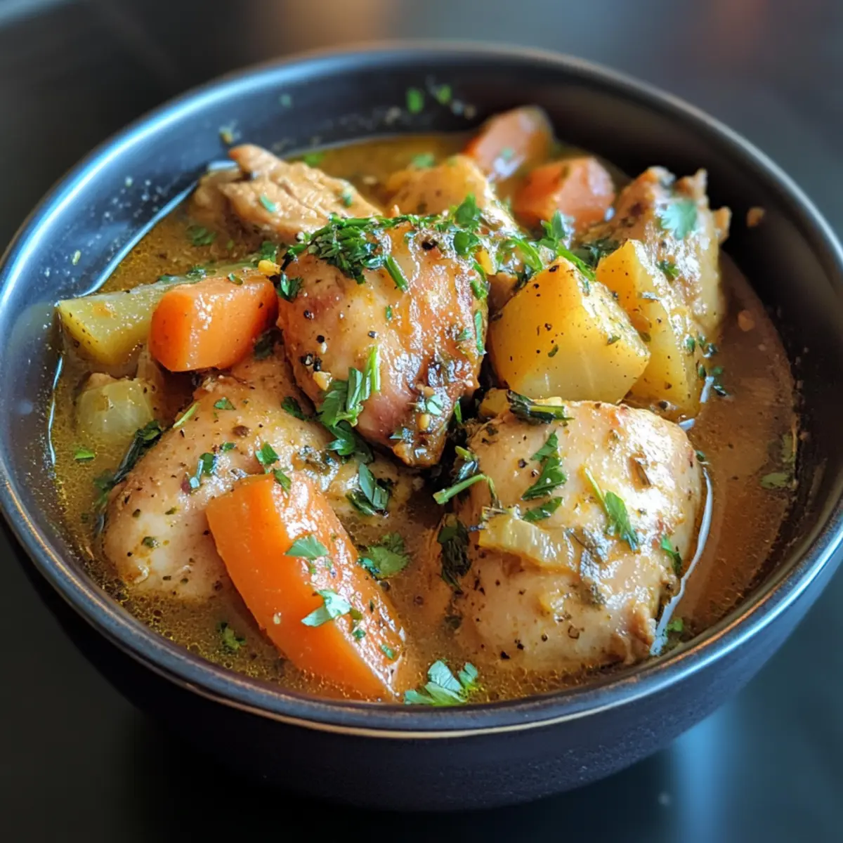 Crockpot Lemongrass Chicken Stew