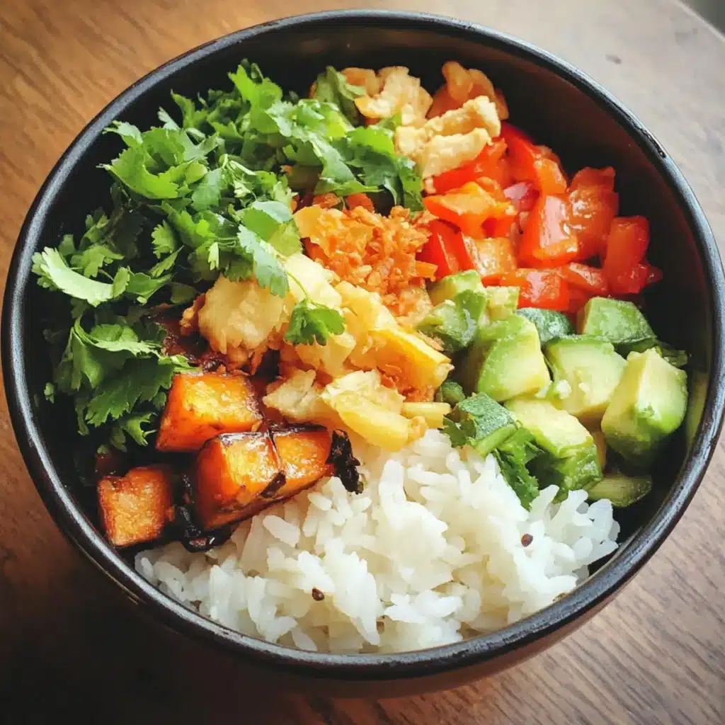 Budget Thai Vegetable Rice Bowl